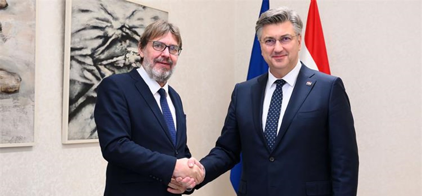 Predsjednik Vlade Plenković primio je ministra Tomislava Žigmanova uoči predstojećih izbora u Srbiji